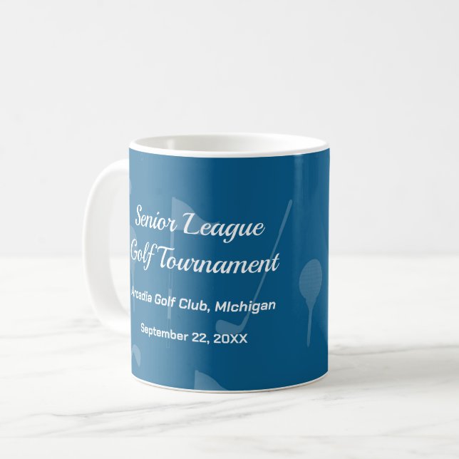 De Café Evento da Liga Sênior - Caneca Comemorativa (Frente Esquerda)