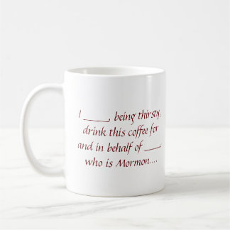 De Café ex-Proxy Mormon Coffee caneca - Marrom