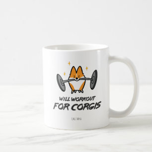 De Café Exercício para a caneca dos Corgis