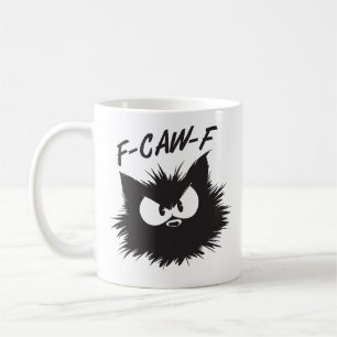 De Café "F-CAW-F" Caneca Gato Mal-Humorado Engraçado