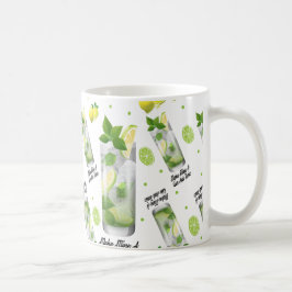 De Café Faça a meus uma gim e um tónico caneca branca