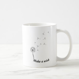 De Café Faça uma caneca do bebendo do dente-de-leão do