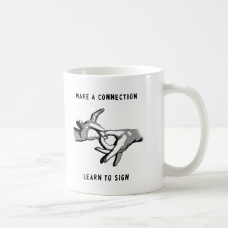 De Café Faça uma conexão aprender assinar a caneca