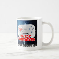 Fãs australianos dos Gamers que bebem a caneca