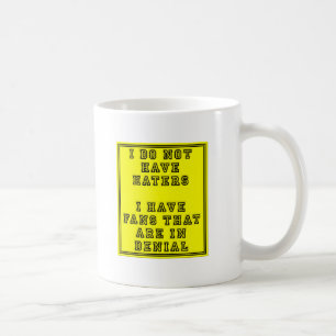 De Café Fãs em Negativa Caneca Divertida