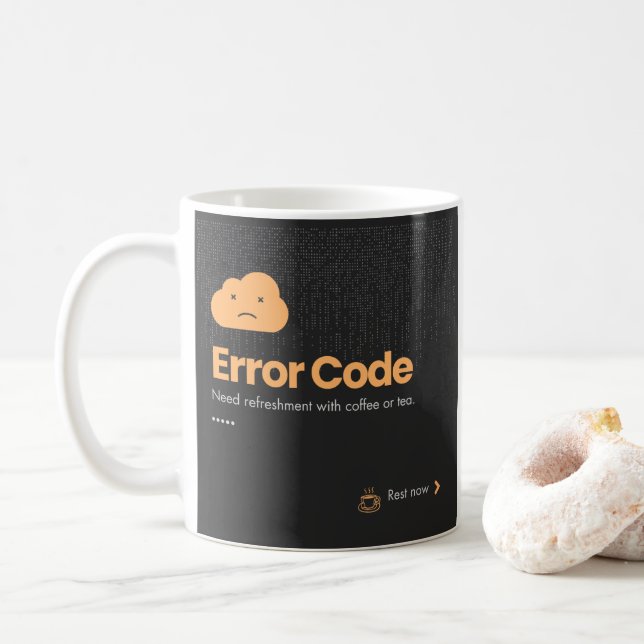 De Café Felicidade em uma caneca (Com Donut)