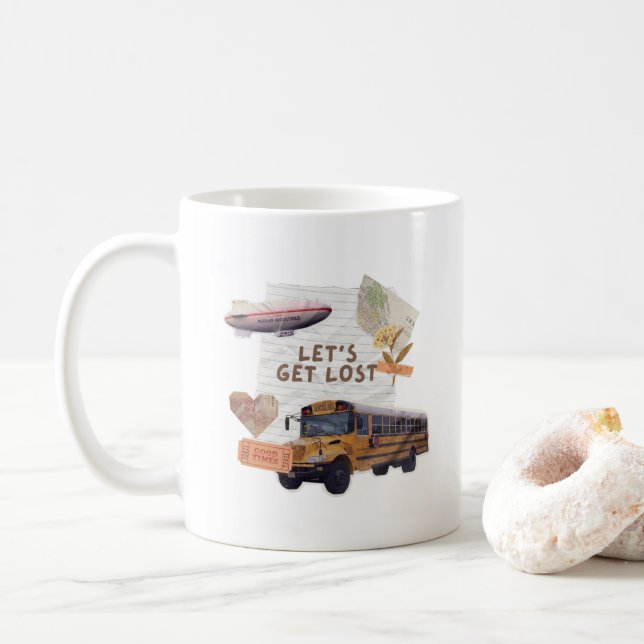 De Café Felicidade em uma caneca (Com Donut)