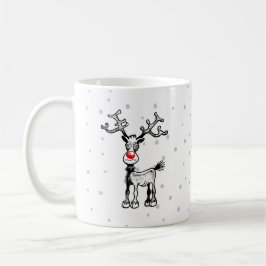 De Café Feliz Estressmas com Rudolph em uma Caneca