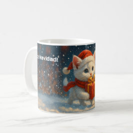 De Café Feliz Navidad - Gatinho - Presente - Caneca