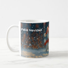 De Café Feliz Navidad - Gatinho - Presente - Caneca