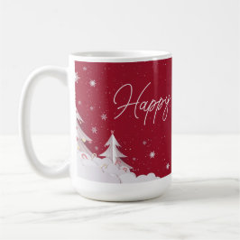De Café Felizes Festas – Caneca Vermelha Rubi Invernal Fes