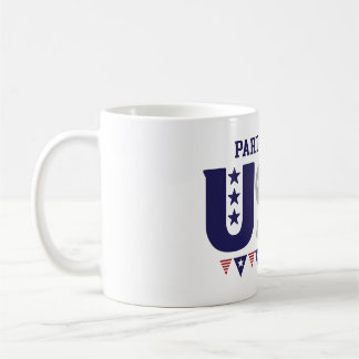 De Café Festa na caneca dos EUA com bandeira - Presente en