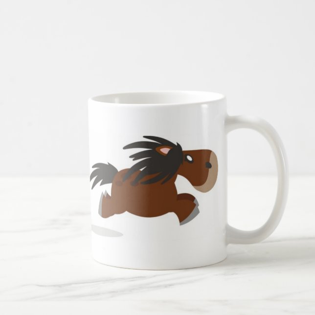De Café "Fez alguém para dizer o chá?" Caneca do pônei (Direita)