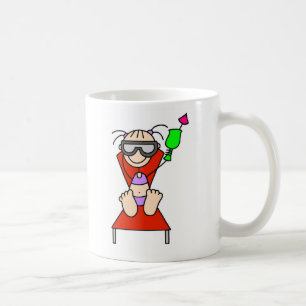 De Café Figura Sunbathing caneca da vara