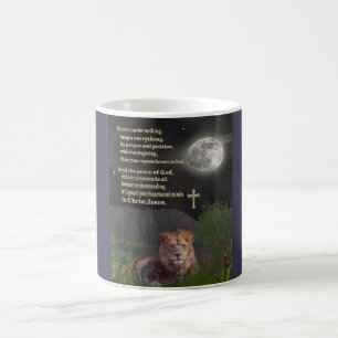 De Café Fique ansioso por nada, caneca cristã