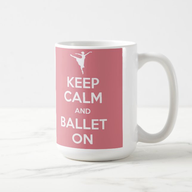 De Café Fique calmo e balé na caneca (Direita)