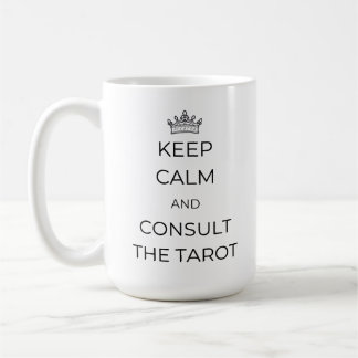 De Café Fique calmo e consulte a caneca do Tarot