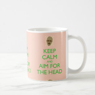 De Café Fique calmo e mire na caneca