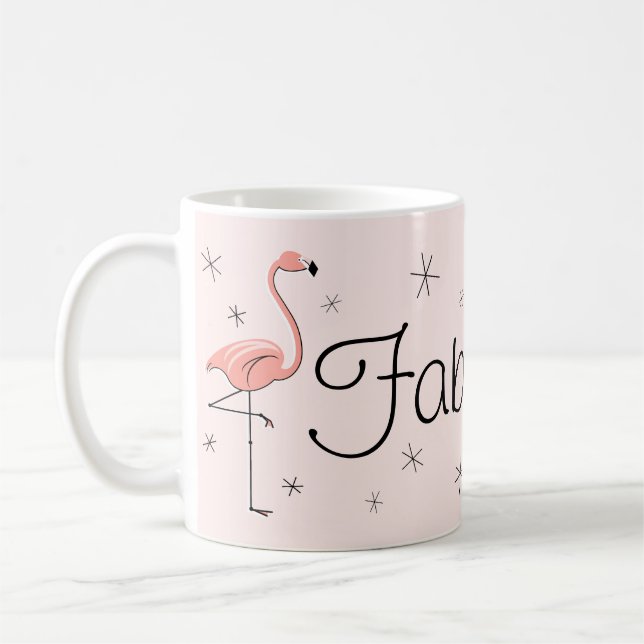 De Café Flamingo Pink 'Fabuloso!' caneca (Esquerda)