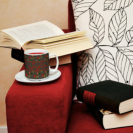 De Café Flores silvestres, flores silvestres, caneca verme