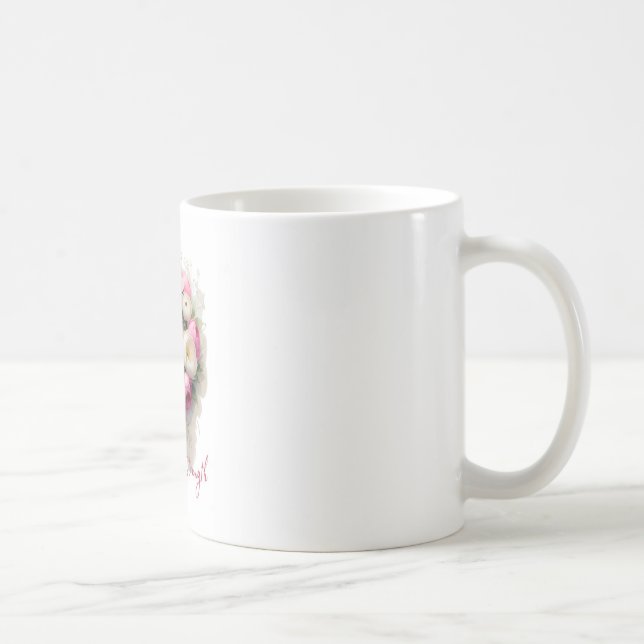 De Café Floresça Com Força, Caneca Clássica  (Direita)