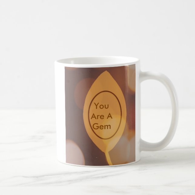 De Café Folha Dourado, "você é uma caneca da gema. " (Direita)