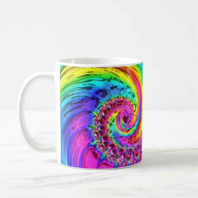 De Café Fractal Vidro 6 Caneca (Esquerda)