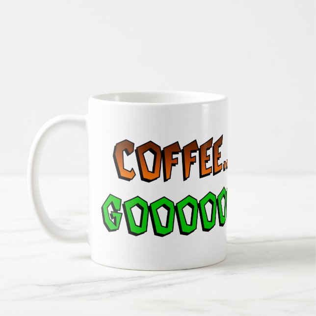 De Café Frankie Fink "café… GOOOOOOD!" Caneca (Esquerda)