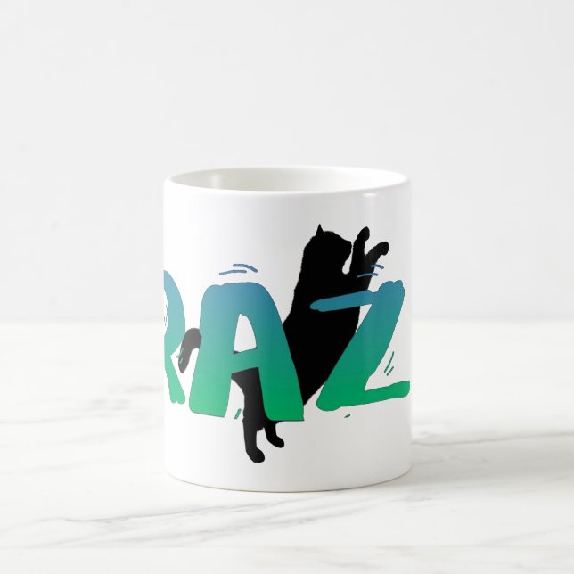 De Café FRAZZ! Caneca do gato preto (Centro)