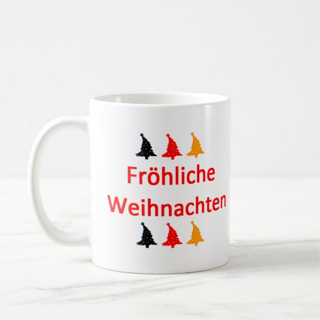 De Café frohliche weihnachten caneca (Esquerda)