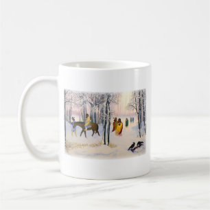 De Café Fuga da caneca das belas artes dos rasgos