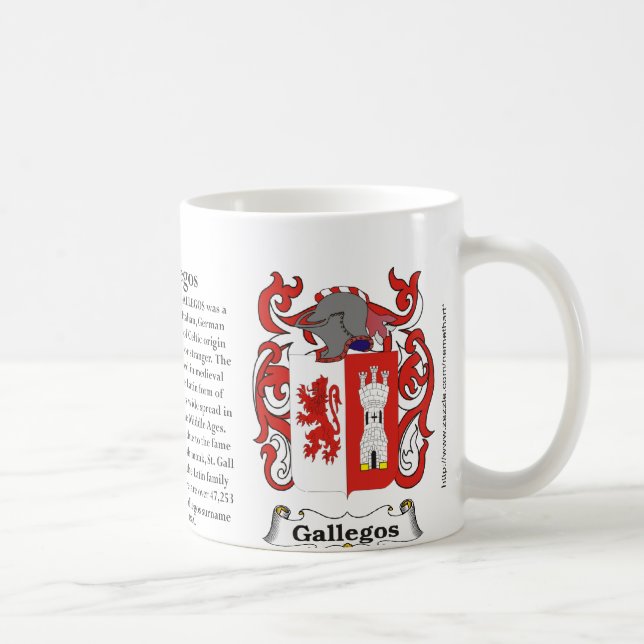 De Café Gallegos, a origem e significado em uma caneca (Direita)
