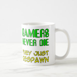 De Café Gamers Nunca Morrem Eles Respiram Uma Caneca Engra