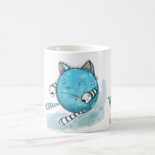 De Café Gato azul - caneca do monstro