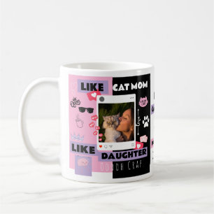 De Café Gato engraçado MÃE GATO PAI GATO PRESENTE CANECA P