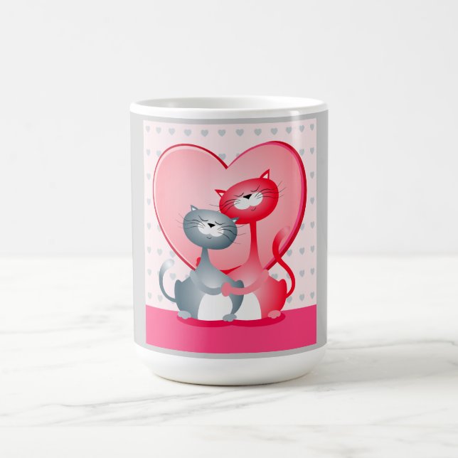 De Café Gatos apaixonados, caneca (Centro)