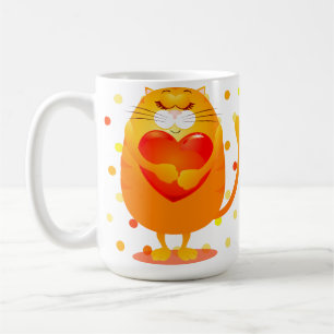 De Café Gatos doces apaixonados, caneca