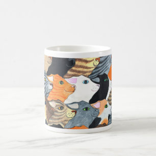 De Café Gatos na caneca da parada