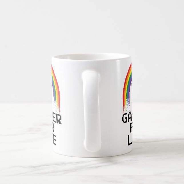 De Café Gaymer para a caneca da vida (Alça)