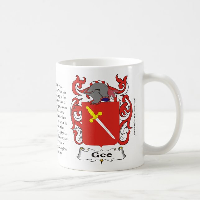 De Café Gee caneca da brasão da família (Direita)