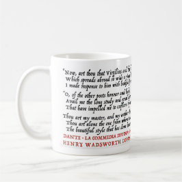 De Café Geek Dante Longfellow do Lit - caneca