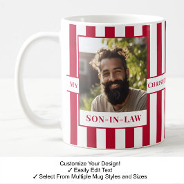 De Café Genro, Nome, Mensagem, Foto, Caneca Listrada C81