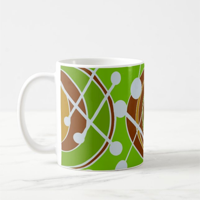 De Café Geoformas em caneca verde e azul (Esquerda)