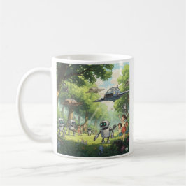De Café Ghibli art na caneca