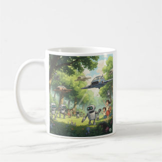 De Café Ghibli art na caneca