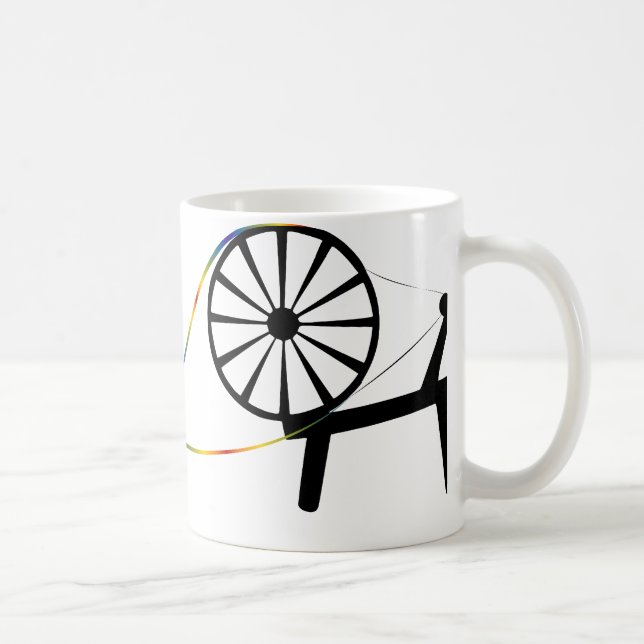 De Café Gire uma caneca personalizada arco-íris da fibra (Direita)