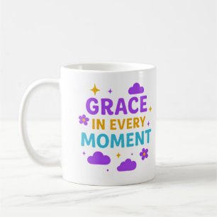 De Café Graça em Cada Momento – Caneca Inspiradora