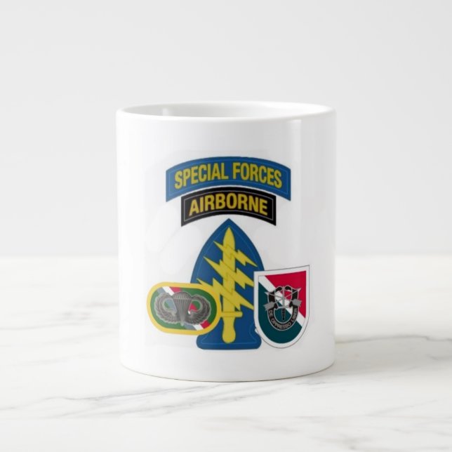 De Café Grande 11o CANECA do JUMBO do GRUPO das FORÇAS ESPECIAIS (Frente)