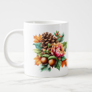 De Café Grande Autumn É Uma Linda Caneca