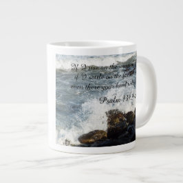 De Café Grande Bíblia Psalm 139:9-10 caneca